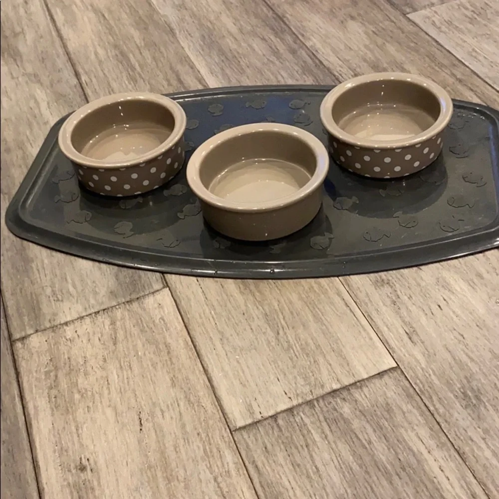 ceramic pet bowl (s) -two available; *bundle w other items to save*